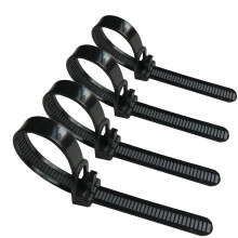 Reusable Cable Ties 50 Pack Black, Heavy Duty Nylon Zip Ties with Slipknot Design for Cable Management