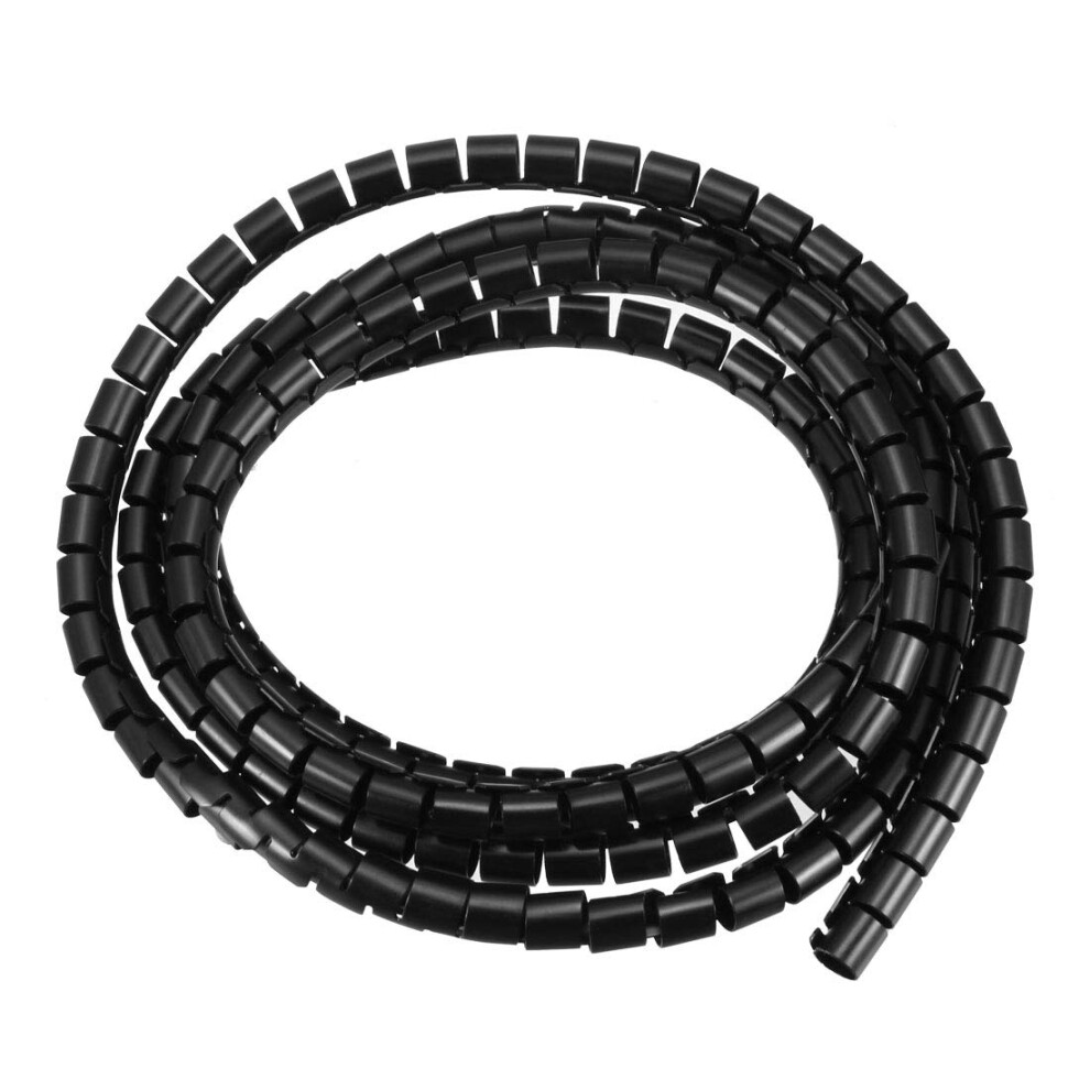 Flexible Cable Management Sleeve 3M Black Wire Organizer For Computer Desk Setup And Cable Clutter Reduction 9310869826972