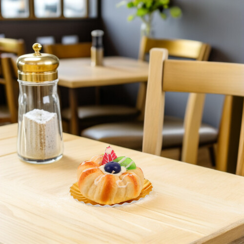 100Pièces Assiettes Papier Rondes Pour Présentation Gâteau 2