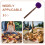 Maillet Percussion Violet Feutre Doux Pour Bol Chantant Maison 5