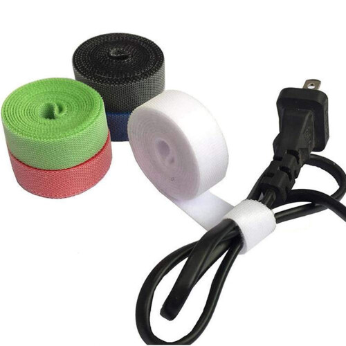 5pcs Cable Organizer Nylon SelfAdhesive Ties for Desk and Computer, Tangle Cable Management 2