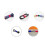 5pcs Cable Organizer Nylon SelfAdhesive Ties for Desk and Computer, Tangle Cable Management 5