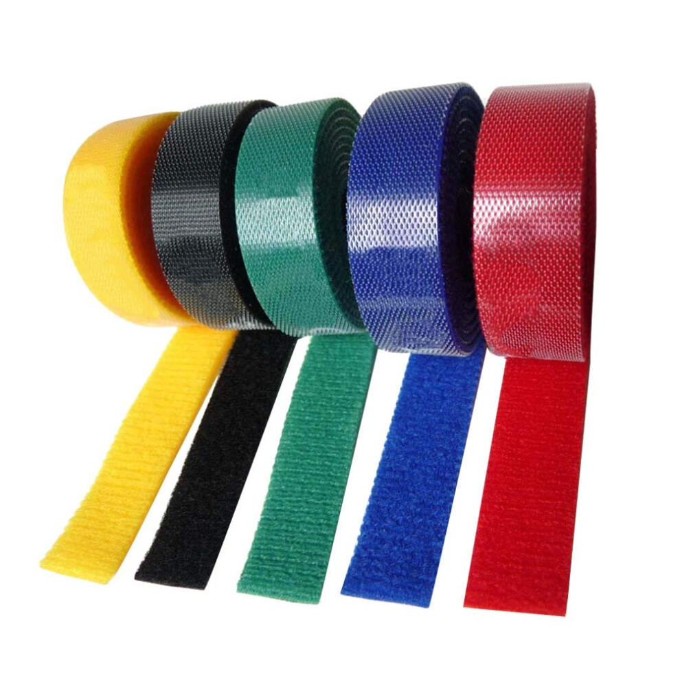 5Pcs Cable Organizer Nylon Selfadhesive Ties For Desk And Computer, Tangle Cable Management 9310869827047