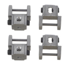4Pièces Support Lame Chantourneuse En Métal Argenté, Changement Facile