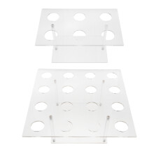 2Pièces Présentoir Cornets En Clair Pour Glaces Snacks
