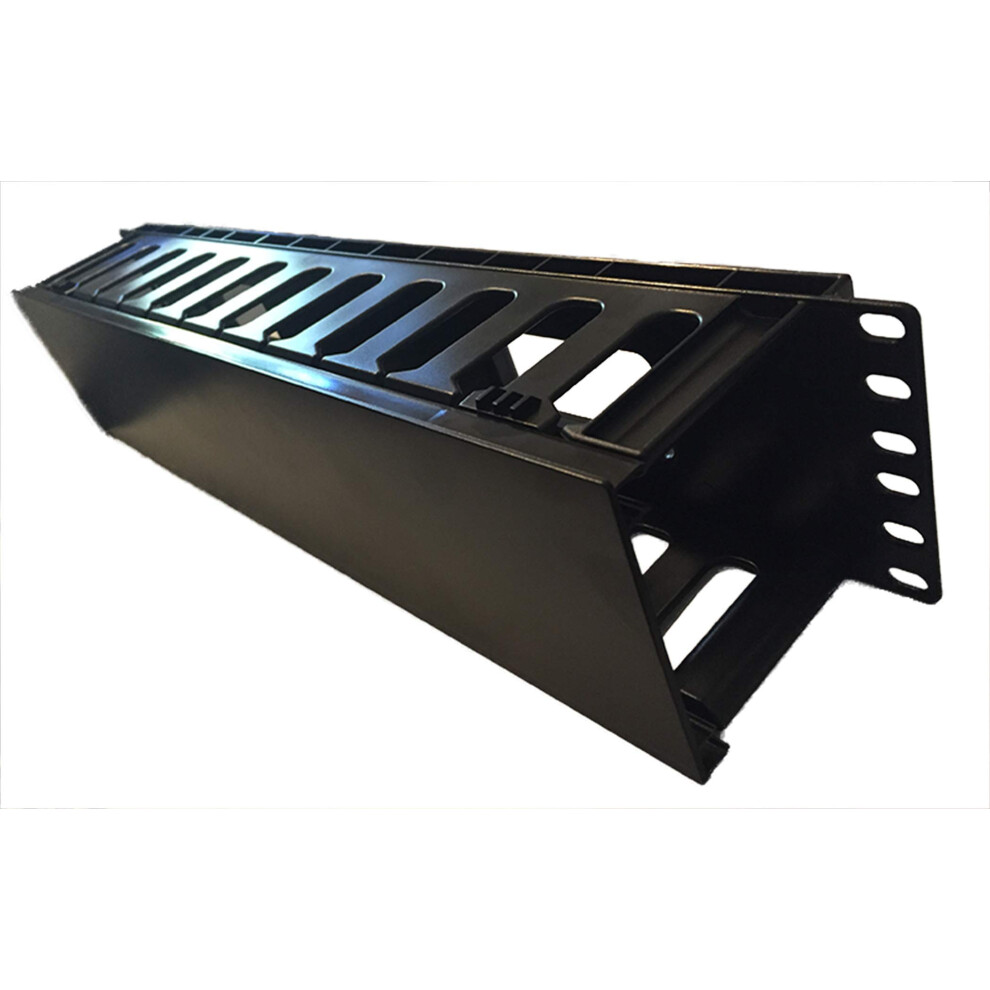 2U Horizontal Cable Management Panel With Cover For 19 Inch Rack Cable Organizer 9310869827054