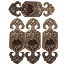 4Pcs Antique Bronze Copper Drawer Pull Handles for Bedroom Furniture