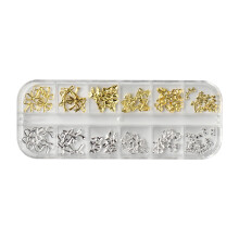 12 Slot Conveniently Organized Metal Bows Butterfly Nail