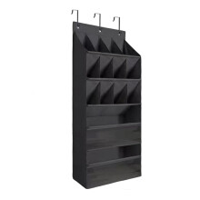 Useful 15 Pocket Wall Mounted Solution For Neat Living-Black
