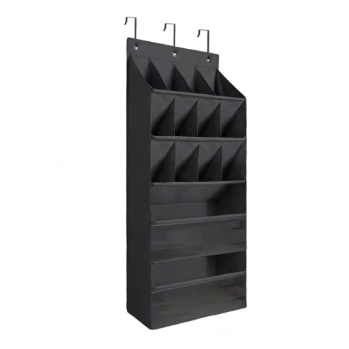 Useful 15 Pocket Wall Mounted Solution For Neat Living-Black
