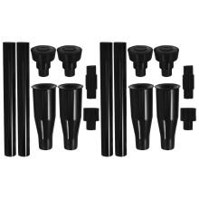 16St Zwarte Tuinfontein Nozzles Plastic, Outdoor Vijver Spuitkoppen