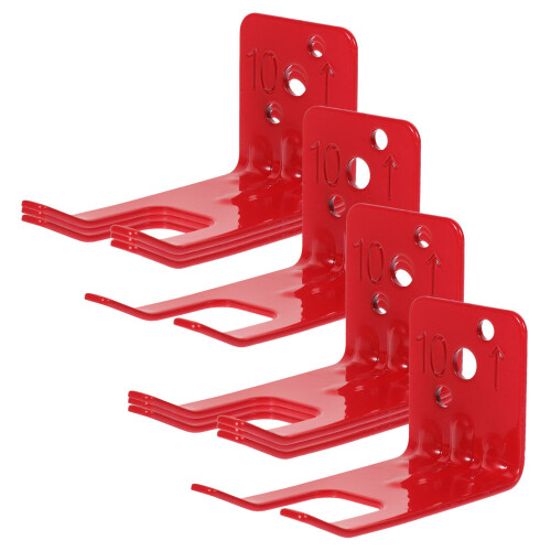 8Ensemble Porte-Extincteur Durable Rouge Maison