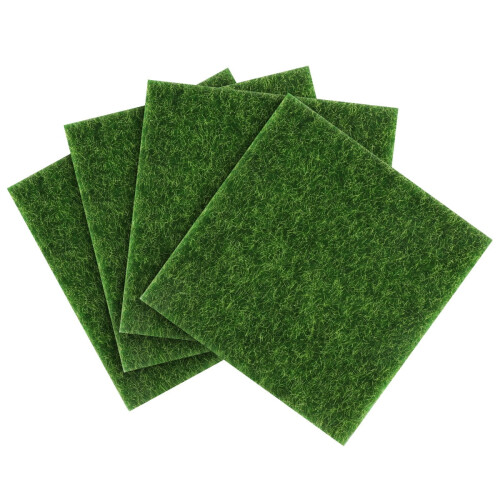 Plăci de gazon artificial VORCOOL, pachet de 4, 15x15cm