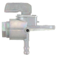 Silver Manual Fuel Petcock 3 Way Valve Heavy Duty Off Road Use