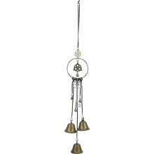 Weatherproof Light Brown Witch Bell Door Hanging Ornament