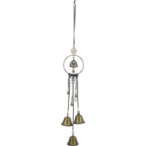 Weatherproof Light Brown Witch Bell Door Hanging Ornament
