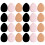30Pcs Mini Powder Puff Set Multi-Color Soft Sponge for Precise Makeup 1