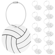 12PiĂšces Tags Blancs Volleyball Pour Voyage Et Sport