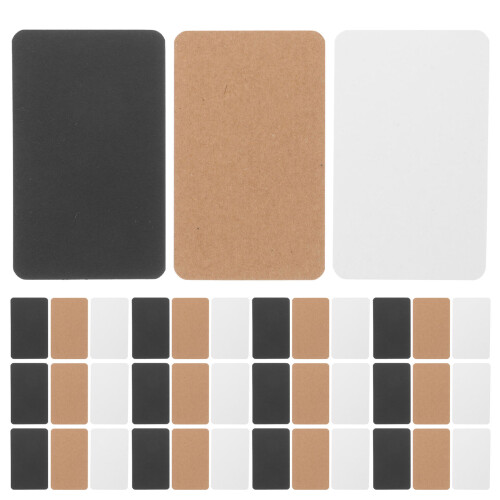 600Pcs Assorted Color Study Cards Blank Flashcards for School Training