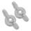 2Pièces De Remplacement Valve Chauffage Aluminium Argent 6