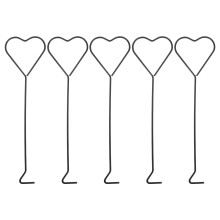 5Pcs Heart Shape Candle Wick Dipper Black Metal Candle Snuffer Tool