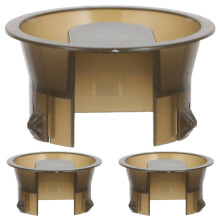 3Pcs Lightweight Plastic Water Pitcher Caps Light Brown Portable Cover