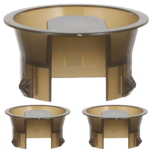 3Pcs Lightweight Plastic Water Pitcher Caps Light Brown Portable Cover