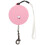Pink Lightweight Retractable Pet Leash with Wrist Strap 1