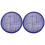 2Pcs Blue Linen Round Fascinator Base Stable Hat Maker Accessory 1