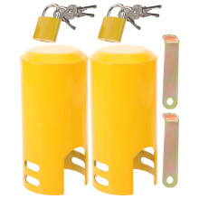 2Pcs All-Weather Iron Outdoor Tap Lock for Garden Water Security