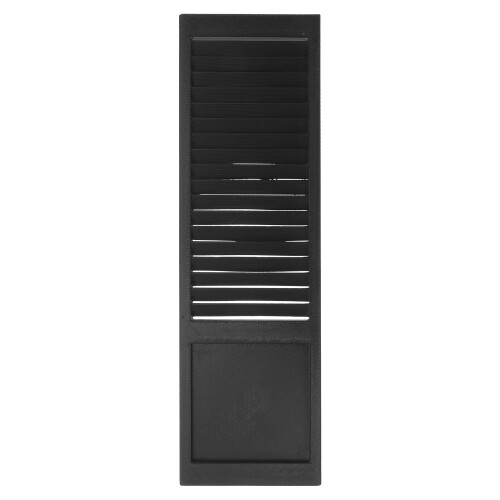 Black Plastic Mini Window Shutters for Dollhouse Room Decoration