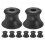 8Pcs Rubber fork Holder Black Stable Base for Home Meditation 1