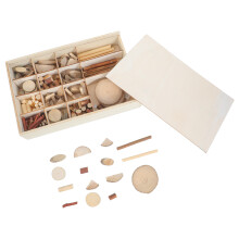 1Set Multi Wood Craft Pieces Natural Wooden Slices for Home Decoration