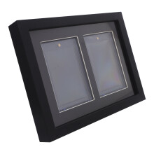 Black Wood Wall Mounted Trading Card Storage Display Boxes