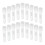 50Pcs Plastic Test Tubes with Covers Clear Liquid Sampling Tubes 10