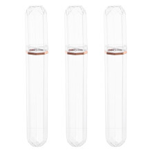 3Pcs Transparent Pc Cigar Carry Case Airtight Tube for Travel Storage