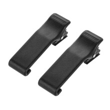 2Pcs Black Plastic Belt Clip for Radio Durable Nonslip Radio Holder