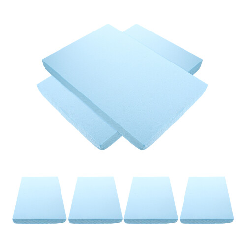 6Pcs DIY Diorama Foam Base Sky-Blue Lightweight Craft Foam Rectangles