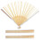 3Pcs DIY Wooden Hand Fan Frame Multi Color Fan Making Material 1