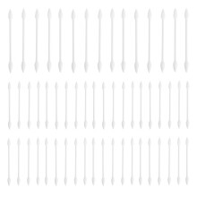 400Pièces Coton-Tiges Bois Double Embouts Pour Retrait Kaki