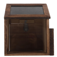 Stevige Feedbackbox Lichtbruin Met Slot Voor Kerk