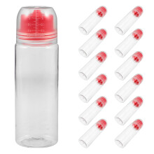 20Pcs Pet Clear Squeeze Bottles with Graduated Caps for Travel Storage