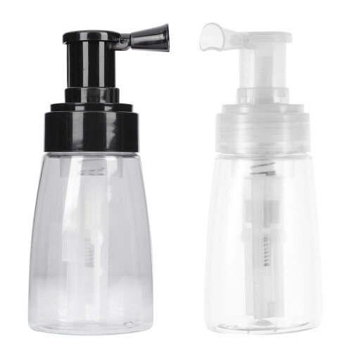 2Pcs Portable Talcum Powder Spray Bottle Easy Clean Plastic Refillable