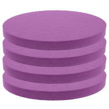 4Pcs Purple Yoga Kneeling Mat Set Tpe Nonslip Knee Pad for Home Use