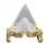 Crystal Pyramid Prism with Gold Stand 1 pc 3
