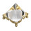 Crystal Pyramid Prism with Gold Stand 1 pc 5