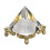Crystal Pyramid Prism with Gold Stand 1 pc 8