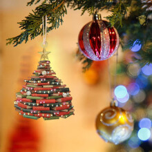 Livre de Noël, décoration de voiture, décoration de maison de Noël