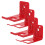 8Set Red Fire Extinguisher Bracket Holder Iron Plastic Home Wall Mount 1