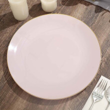 Efavormart blush roségouden dinerborden 25 cm (10 stuks)